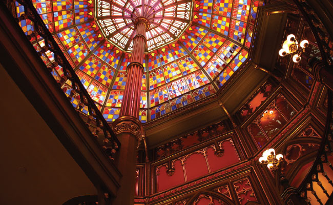 » Country Heritage Tours Old state capital stained glass ceiling dome